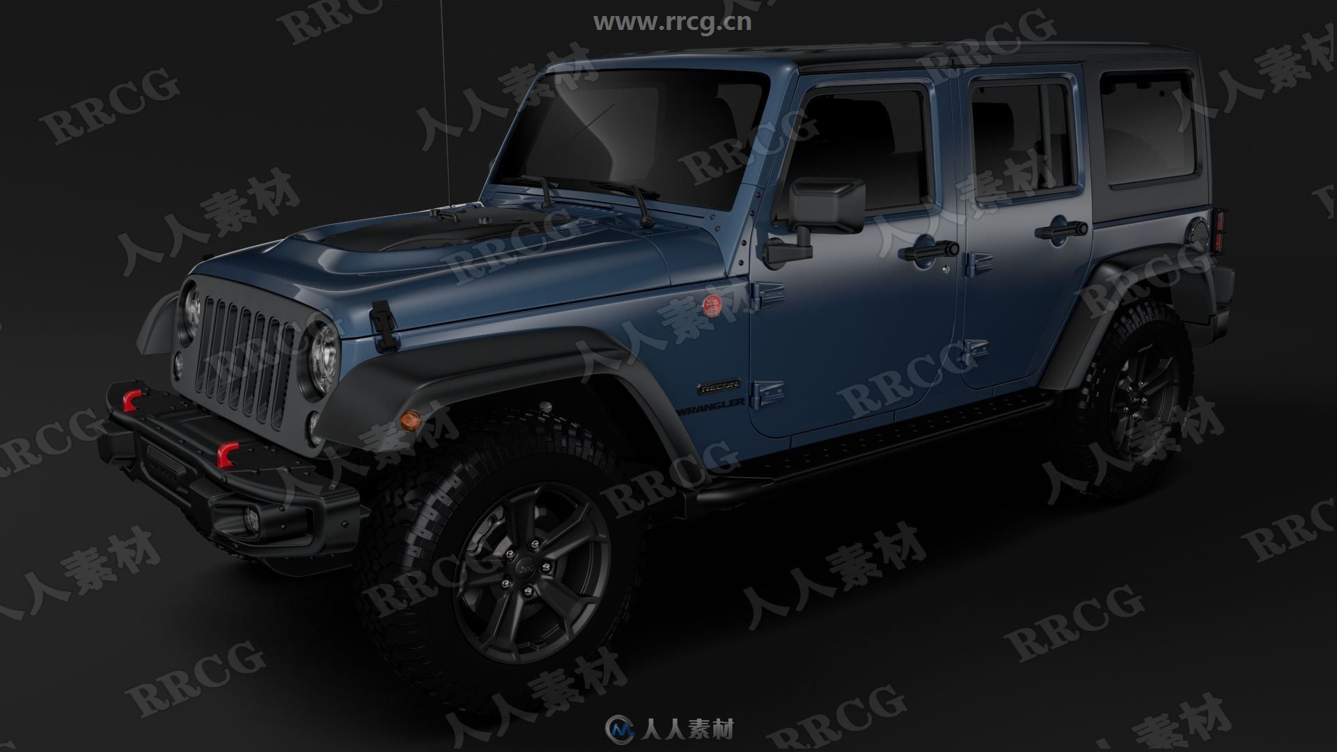 吉普牧马人jeep wrangler真实汽车高质量3d模型