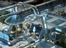 高科技城市街道景观建筑环境场景3D模型合集