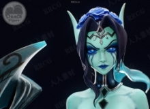 堕落天使·莫甘娜《英雄联盟》游戏角色雕刻手办3D打印模型