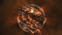 影视游戏史诗级暗黑火焰徽章Logo演绎动画AE模板