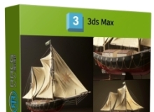 帆船建模纹理渲染完整制作流程视频教程