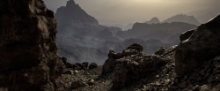 大型荒凉山脉山谷悬崖岩石自然环境场景UE游戏素材