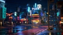 日本东京城市街头环境场景UE游戏素材