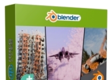 Blender爆炸破坏物理模拟特效制作视频教程