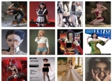 Daz3D各类角色3D模型合集2024年第十八季