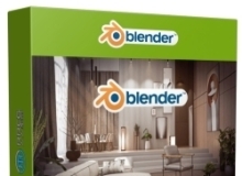 Blender 4.2室内场景建模设计完全指南视频教程