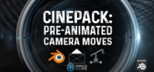 Cinepack预制动画摄像机动作预设Blender插件V4.2.2.1版