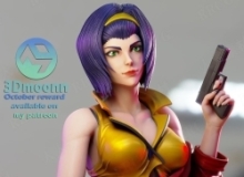 菲‧瓦伦坦Faye Valentine《星际牛仔》动漫角色雕刻手办3D打印模型