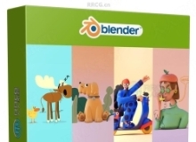 Blender 2D转变3D卡通建模与动画技术视频教程