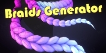 Braids Generator辫子头发生成器Blender插件V5.0.1版