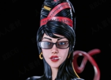 贝优妮塔Bayonetta《猎天使魔女》游戏角色雕刻手办3D打印模型