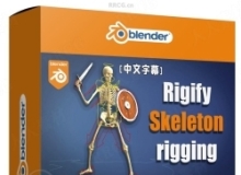 【中文字幕】Blender中Rigify插件骨骼绑定动画制作视频教程