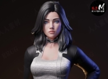 米兰达·罗森Miranda Lawson《质量效应》游戏角色雕刻手办3D打印模型