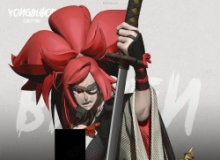 梅喧Baiken《罪恶装备》游戏雕塑雕刻手办3D打印模型