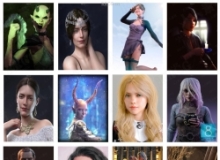 Daz3D各类角色3D模型合集2025年第一季