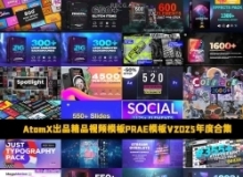 AtomX出品精品视频模板PRAE模板V2025年度合集