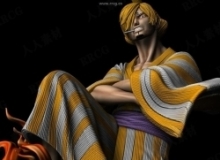 山治Sanji《黑贼王航海王》动漫角色雕刻手办3D打印模型