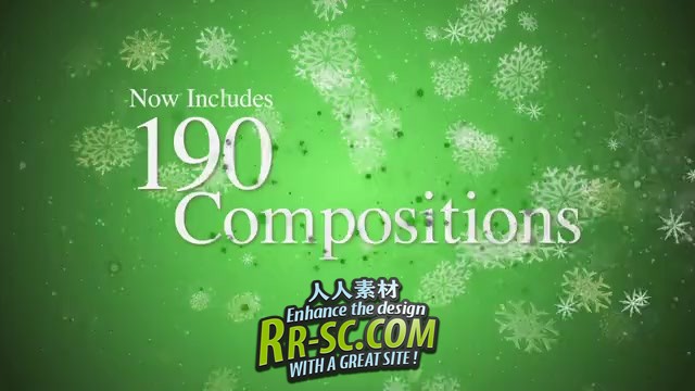 175个节日新年 AE模板和视频素材合辑 175 compositions in AE