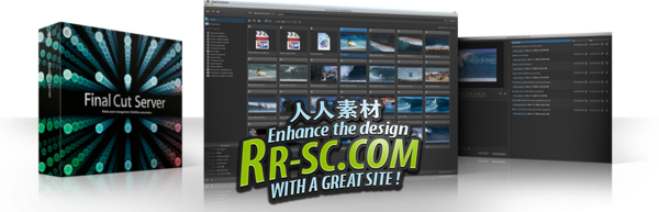 《媒体素材管理和工作流程自动化》Apple Final Cut Server Unlimited v1.5.MacOSX