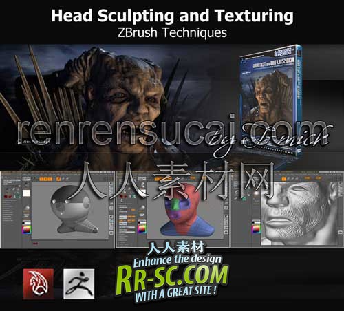 《高级头部雕刻与贴图》Head Sculpting and Texturing ZBrush Techniques