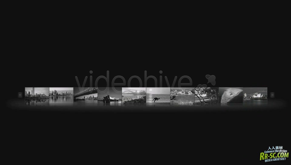 《现代黑色展示板式 AE片头包装模板》Videohive the black one 69188