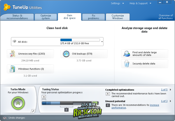 《系统优化工具》(TuneUp Utilities 2011)v10.0.4200.101[压缩包]