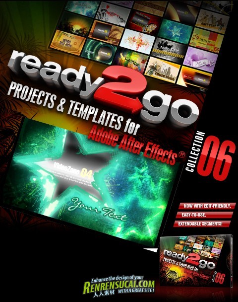 《DJ最强AE模板合辑Vol.6》Ready2Go Collection 6 for AE Digital Juice