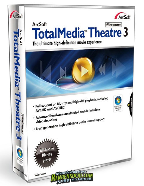 《高清播放软件TMT5_v5.0.1.80以及PowerDVD_v8_v9_RBD_Crack》(Arcsoft TotalMedia Theatre Plat