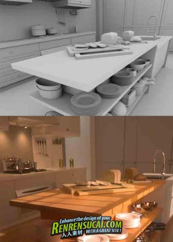 《Blender建立真实厨房建模技术教程》Video Tutorial Create a Realistic Kitchen in Blender