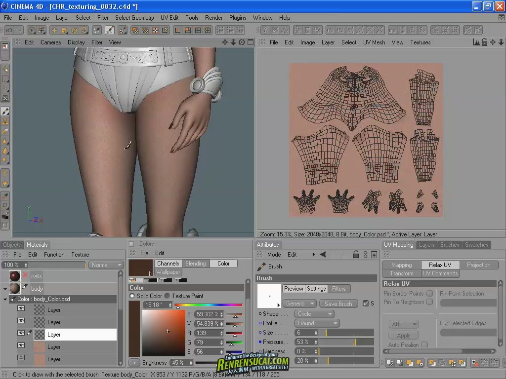 《C4D角色建模教程》Lino Masciulli Character Modeling Tutorial in Cinema 4D