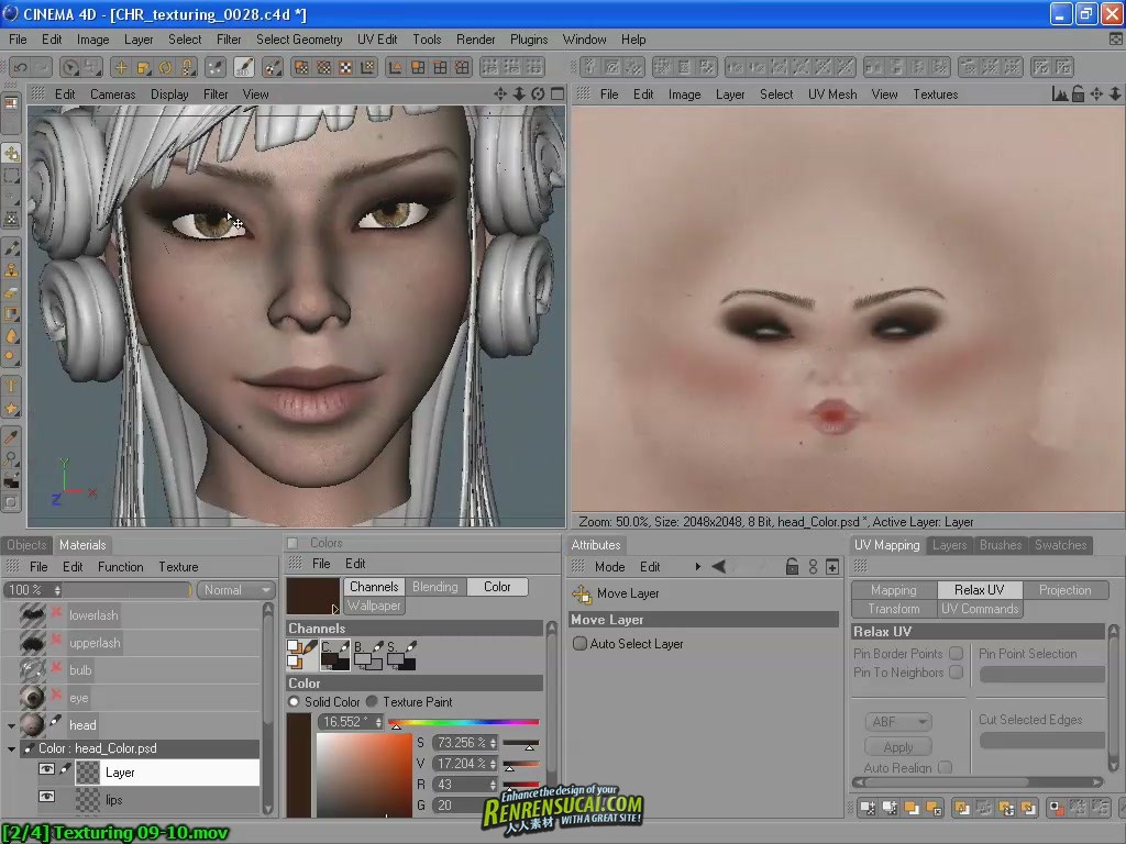 《C4D角色建模教程》Lino Masciulli Character Modeling Tutorial in Cinema 4D