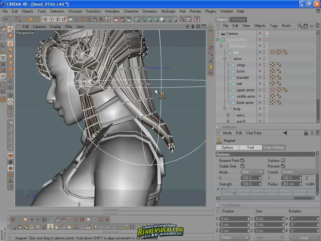 《C4D角色建模教程》Lino Masciulli Character Modeling Tutorial in Cinema 4D