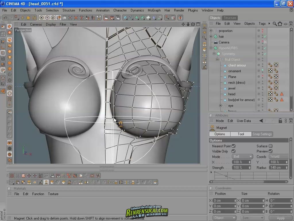 《C4D角色建模教程》Lino Masciulli Character Modeling Tutorial in Cinema 4D