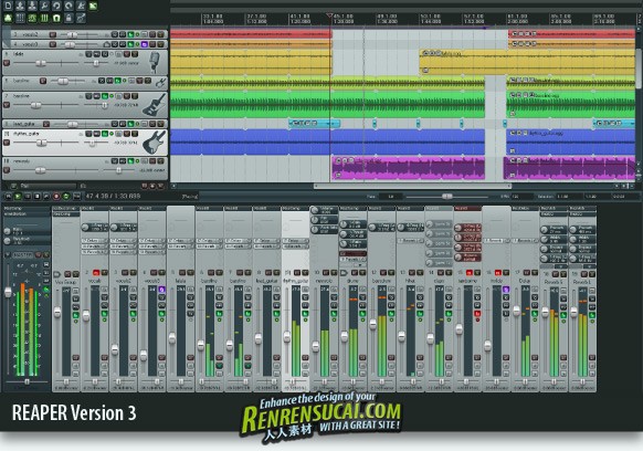 《音频录制和编辑程序》(Cockos REAPER)更新v4.02/x86+X64/含补丁+注册机