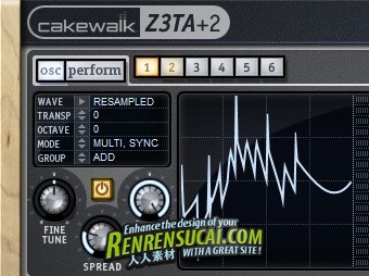 《波形塑形软件合成器》(Cakewalk Z3TA+2)v2.0/含注册码