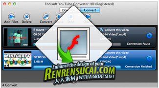 《Mac YouTube视频转换工具》(Enolsoft YouTube Converter HD)v3.6.0[压缩包]