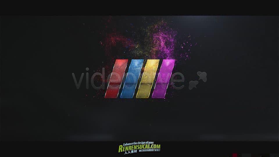 《粒子变化标识 AE包装模板》Videohive Particle Burst Logo Reveal 1523651 After Effects Projec