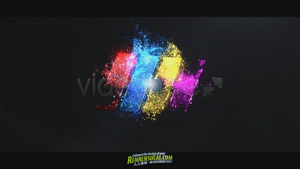 《粒子变化标识 AE包装模板》Videohive Particle Burst Logo Reveal 1523651 After Effects Projec