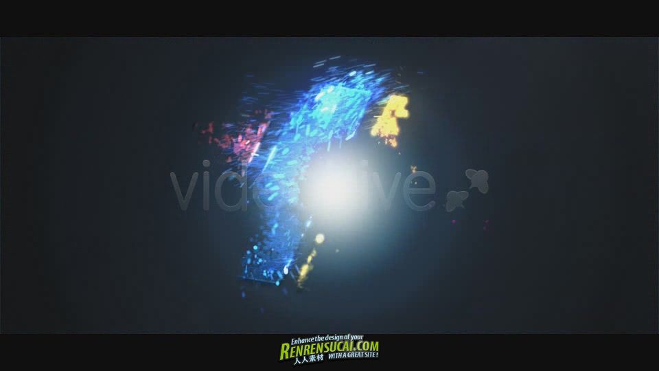 《粒子变化标识 AE包装模板》Videohive Particle Burst Logo Reveal 1523651 After Effects Projec