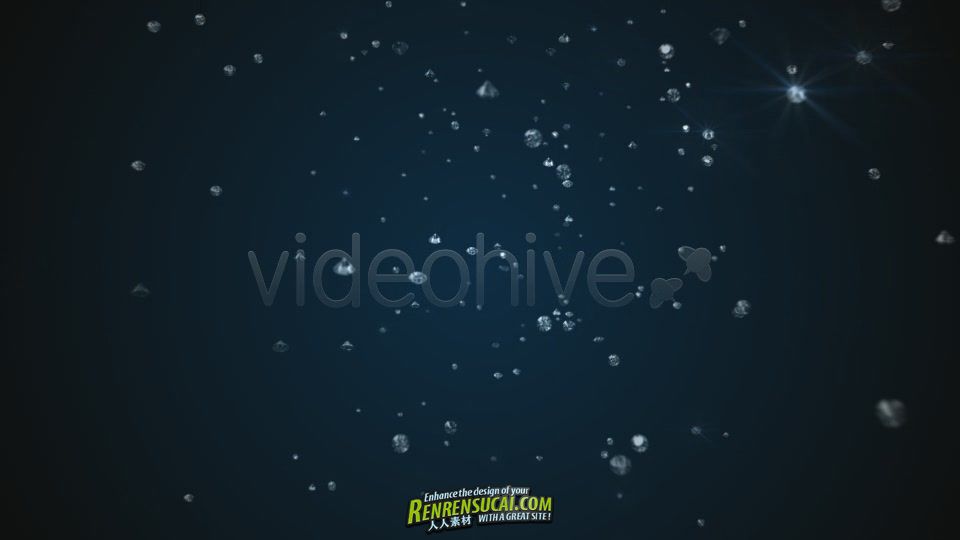 《水滴钻石Logo AE模板》VideoHive Diamonds Logo Creating 1500870 Project for After Effect