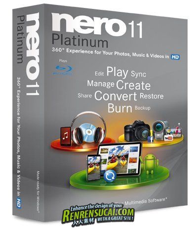 《NERO数字媒体套装软件》(Nero Multimedia Suite Platinum )v11.2.00400[压缩包]