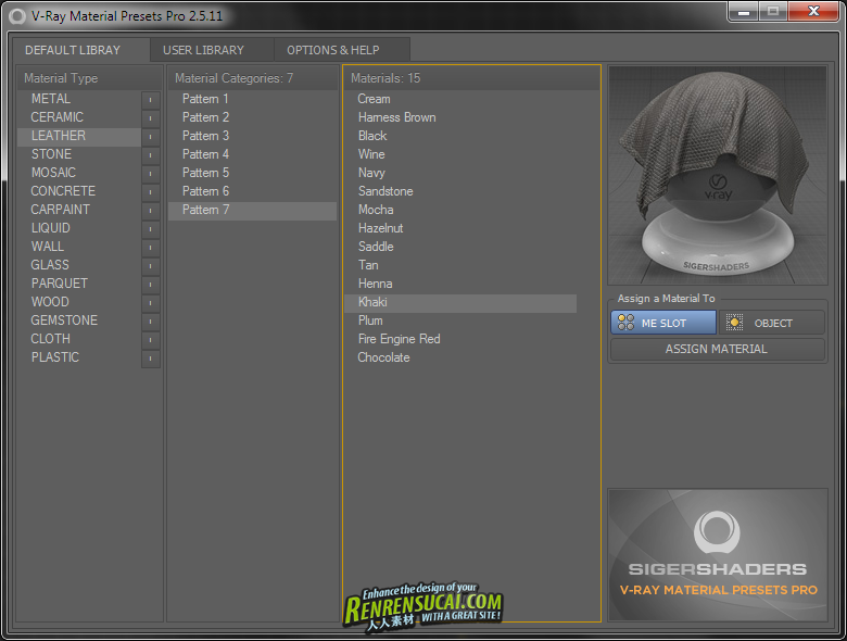 SIGERSHADERS V-Ray Material Presets Pro v.2.5.11-for 3ds MAX