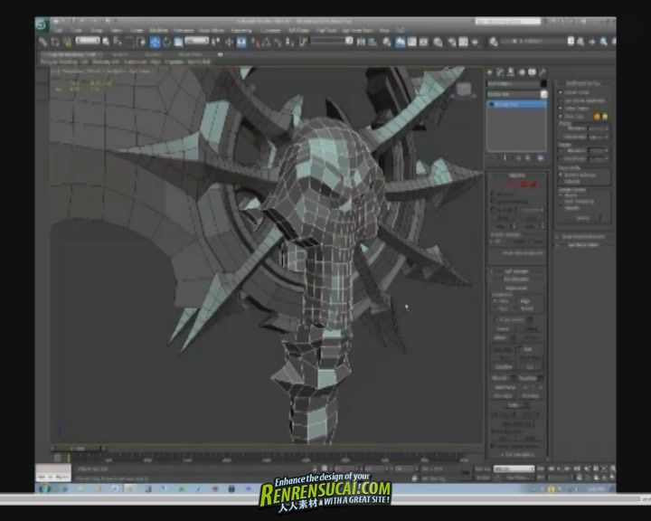 《Zbrush制作游戏暗黑血统2教程》DarkSiders II Scythe Sculpting Workflow with Z...