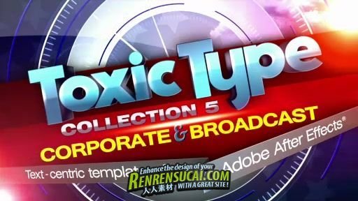 《DJ最强AE字体Logo模板合辑Vol.5》Digital Juice ToxicType Collection 5 Corpora...