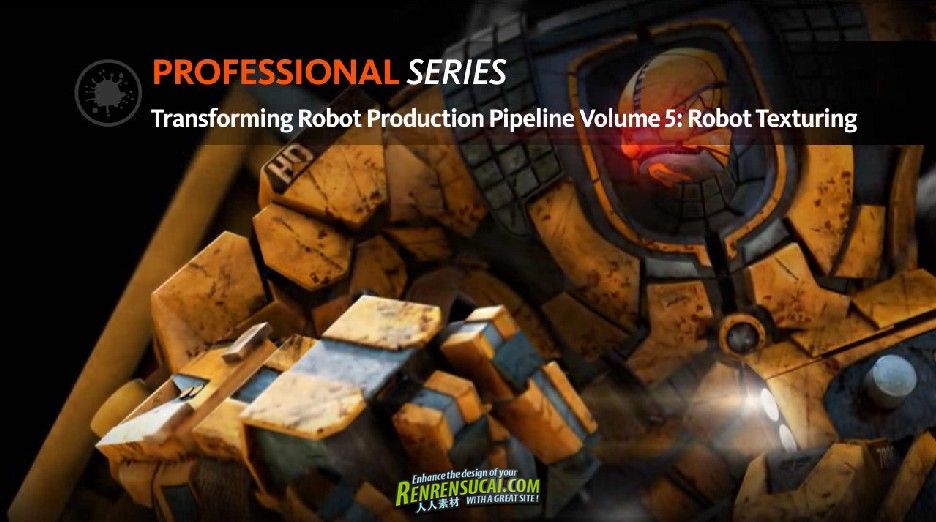 《MARI变形机器人制作之机器人贴图制作教程》Digital-Tutors Transforming Robot Production Pipeline Vol