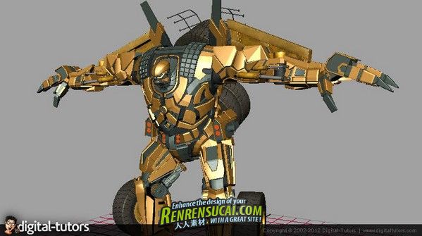 《变形机器人制作之机器人建模教程》Digital-Tutors Transforming Robot Productio...