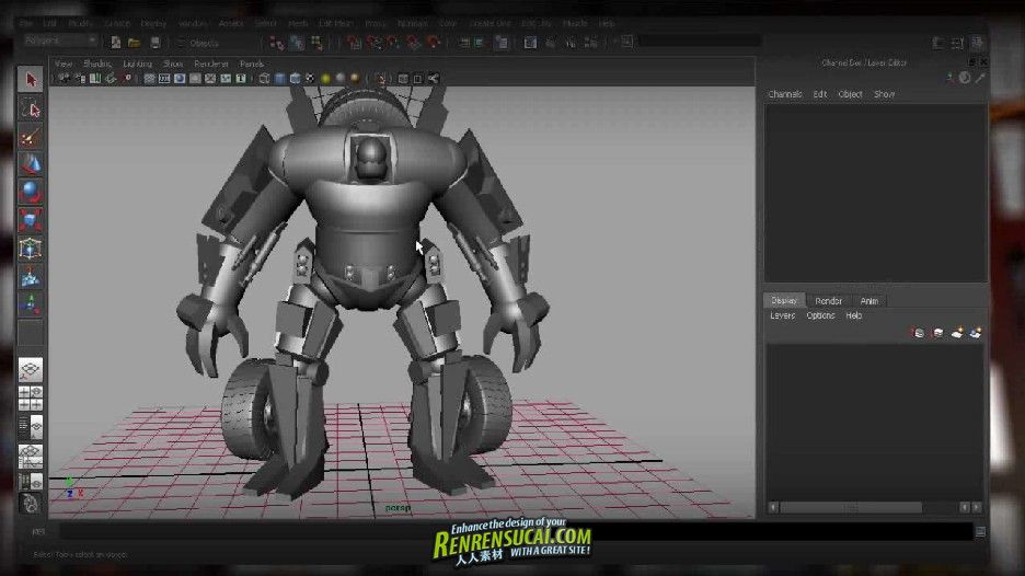 《变形机器人制作之机器人建模教程》Digital-Tutors Transforming Robot Productio...