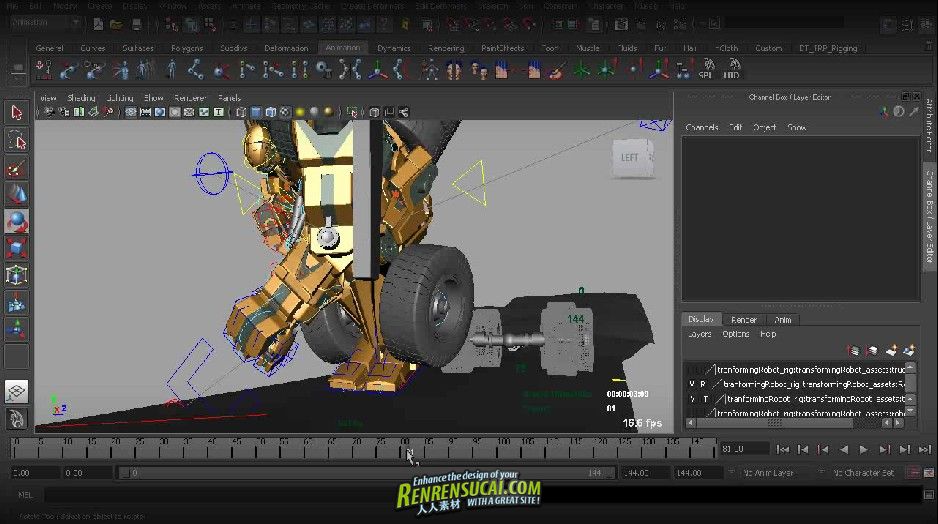 《Maya变形机器人之动画制作教程》Digital-Tutors Transforming Robot Production Pipeline Volume 8
