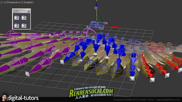 《3dsMax2012翅膀骨骼绑定》Digital-Tutors Rigging Wings in 3ds Max 2012