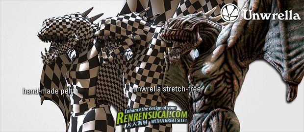 《UV制作插件工具unwrella V2.20版》3D-IO unwrella v2.20 for 3Ds Max 2013 XFORCE